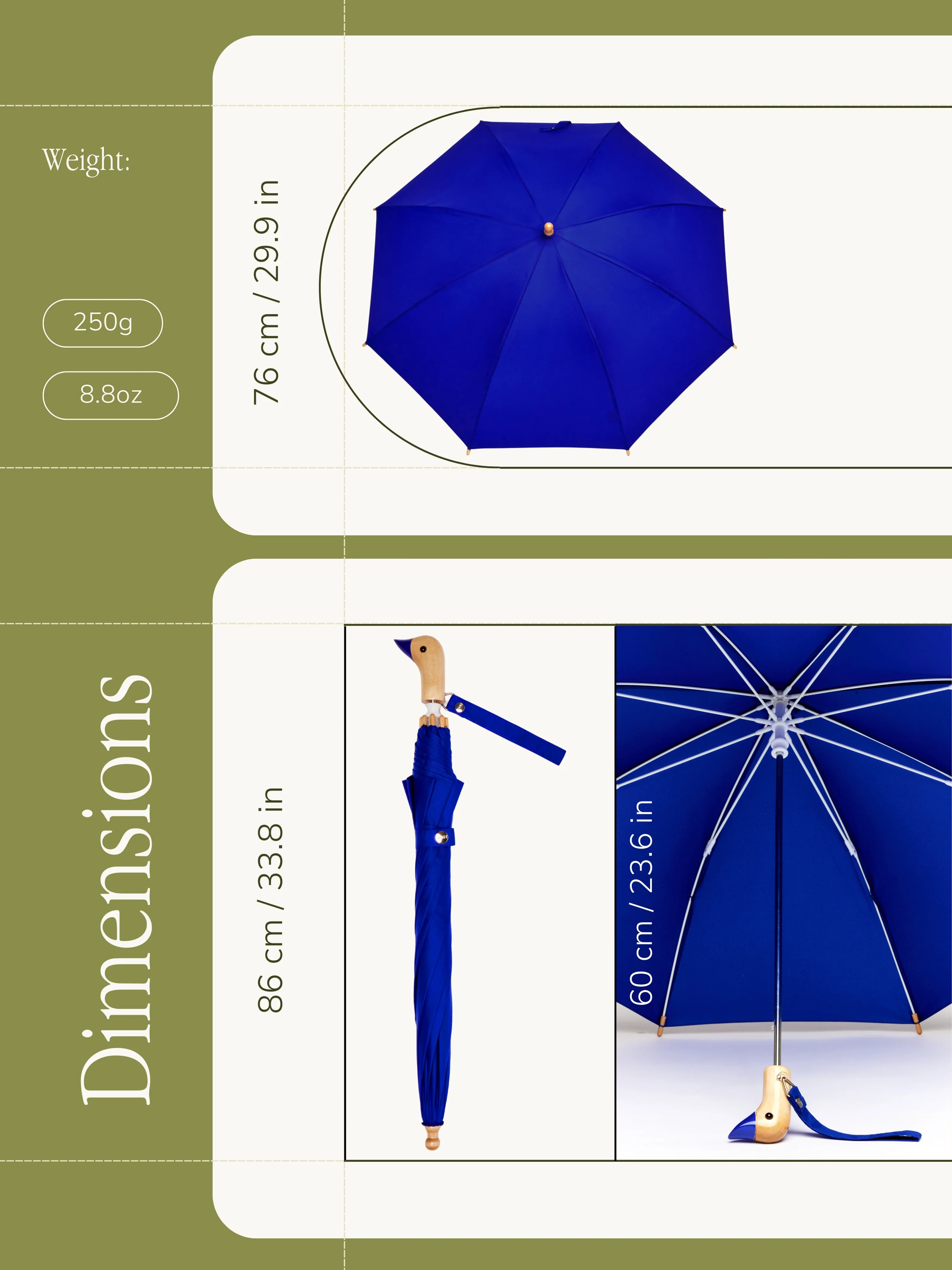 Royal Blue Duckling Umbrella - Image 7