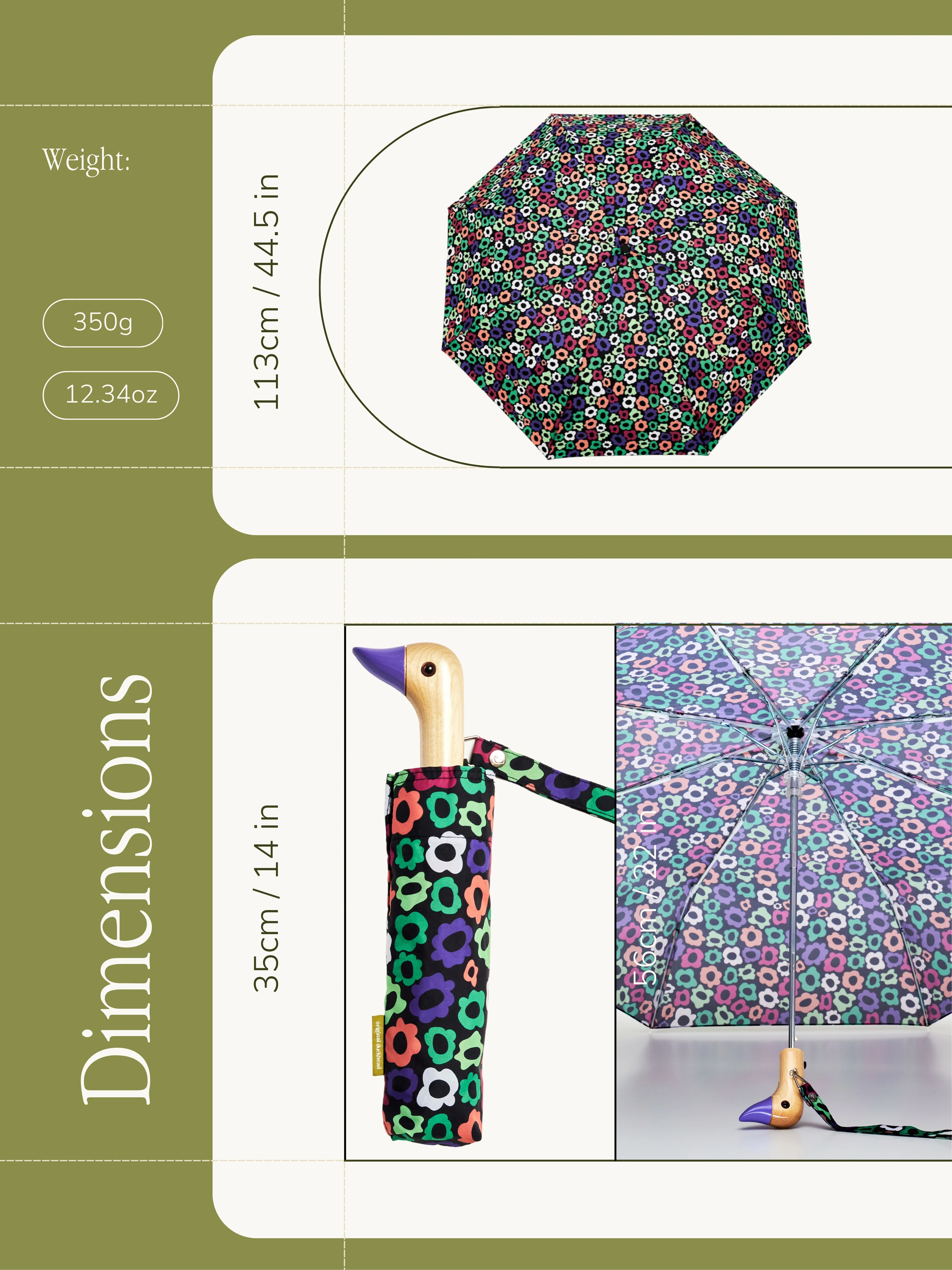 Flower Maze Duck Umbrella - Image 7