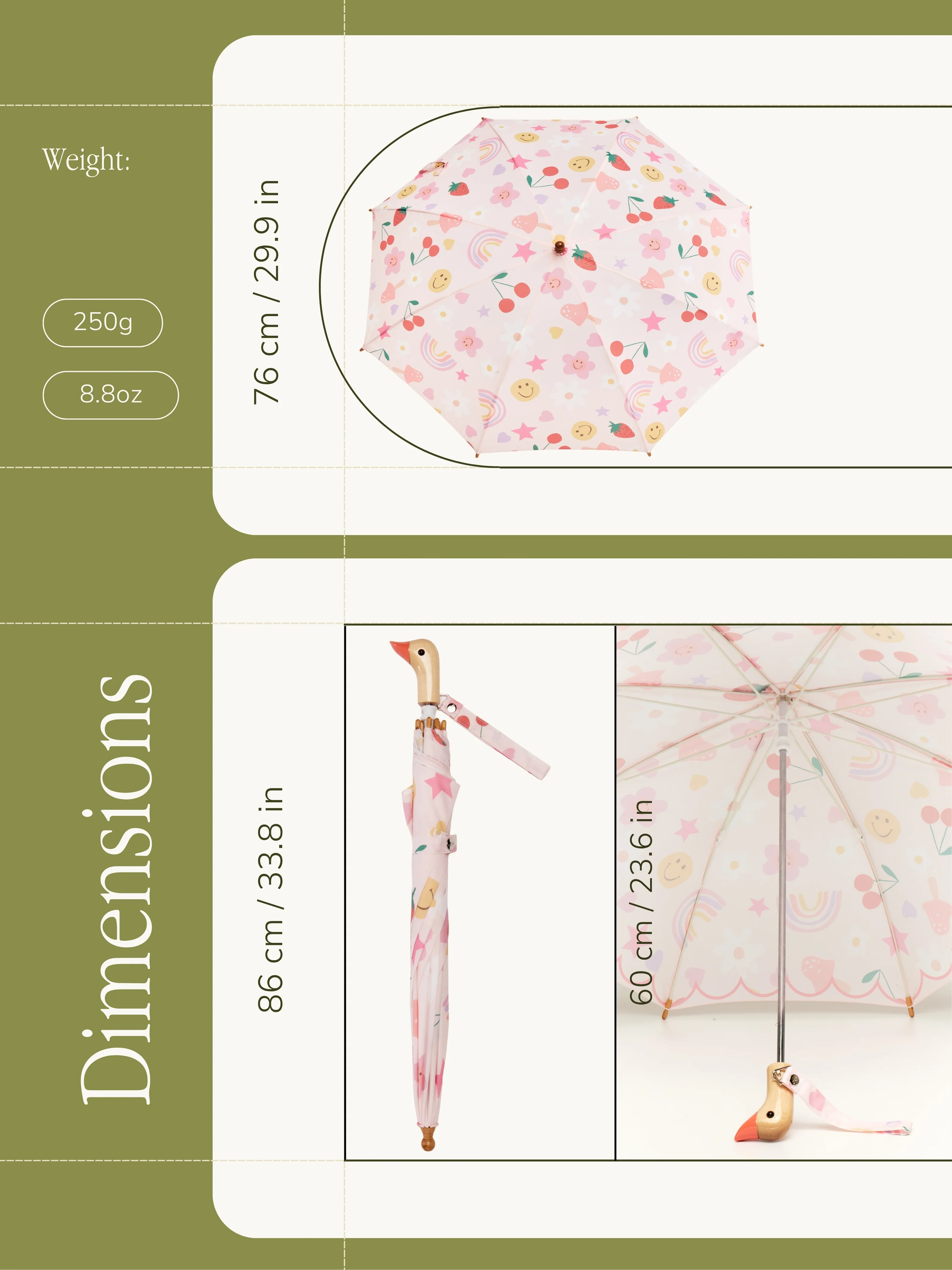 Original Duckhead x Meri Meri Happy Icons Duckling Umbrella - Image 5