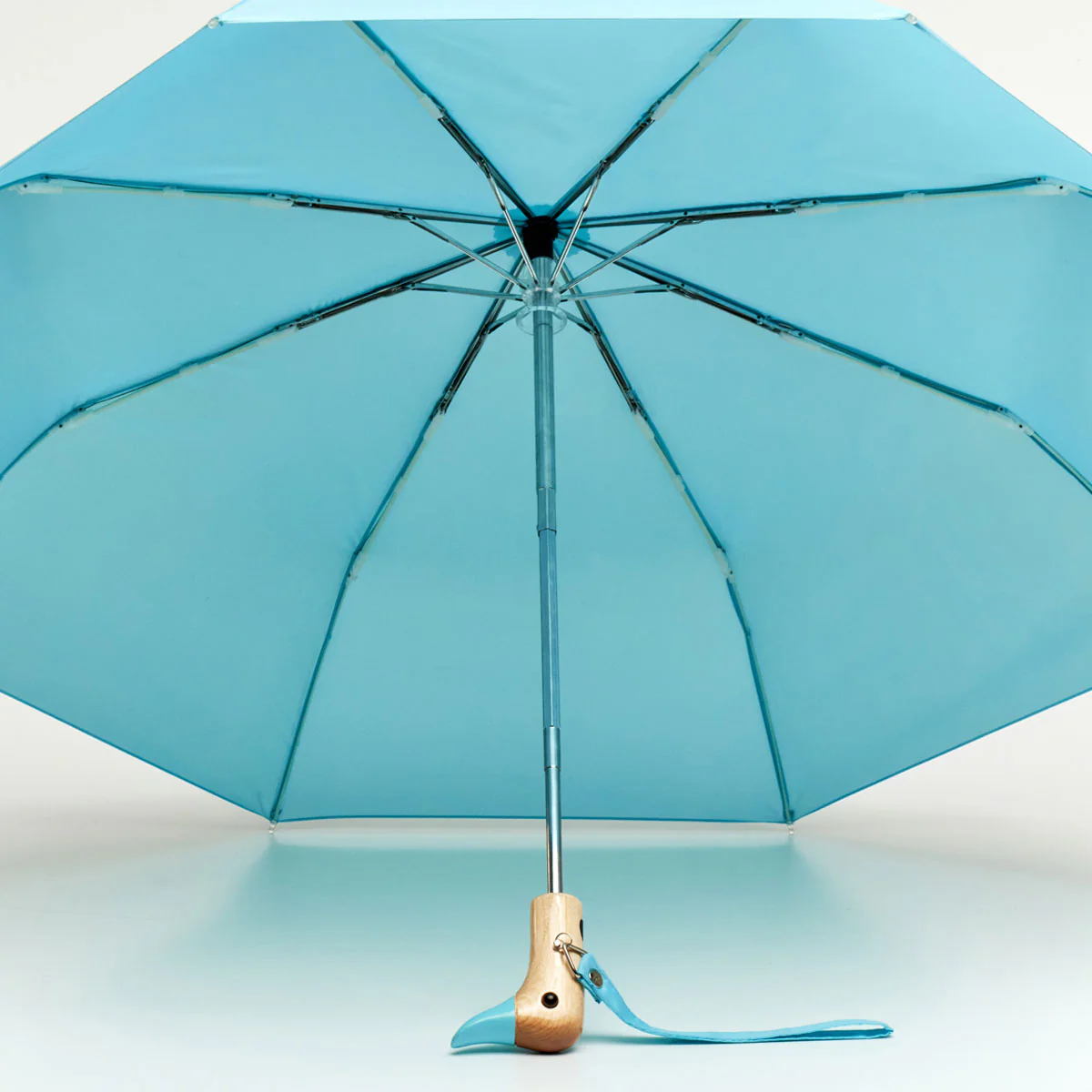 Popsicle Blue Compact Duck Umbrella - Image 4