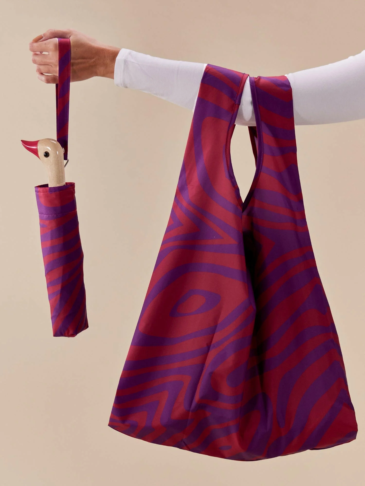 Swirl in Pink Reusable Bag - Image 4